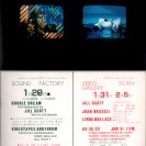 Front and rear of announcement card for Double Dream at Video Scan Gallery, Tokyo.