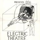 Poster for Bush Video Electric Theatre. Drawing by Mick Glasheen.  (1974)