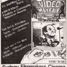 Front side of the 4th Video Mayfair (1980) programme.