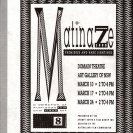 Cover of Matinaze, 1990, program