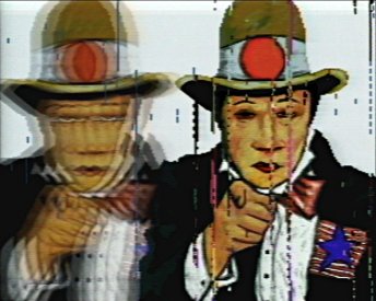 Frame from Neo Geo: An American Purchase (1989). (c) Peter Callas.