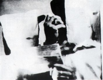 Catalogue image, from Video/Culture catalogue, for Jenny Crone and Peter Giles: Relentless Pursuit of Terror (1986)