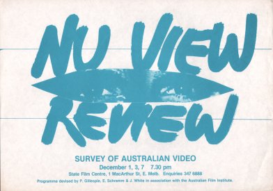Flyer for NU VU Review