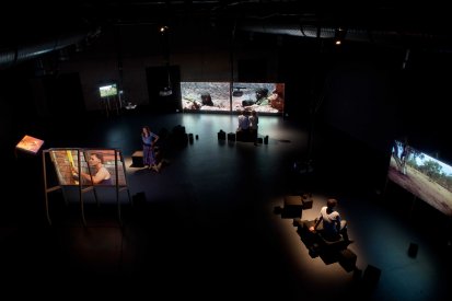 Alex Kershaw, One of Several Centres (2007-2010), Exhibition still, Performance Space at CarriageWorks.jpg