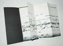 Gosia Wlodarczak, The Train Trip, artist book/CD & DVD book cover, concertina, archival inkjet print, 34 x 15 cm