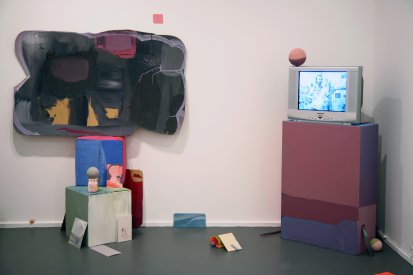 Matthew Tumbers, Gumnut Xanadu IV: We Could Be Heroes in Publicity, installation view, Contemporary Art Centre of South Australia, Adelaide, 2007